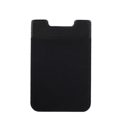 Lycra Phone Card Holder Stretch Back Sticker Wallet For Cards Bus Pass Bank Fits Most Phones - Pink
