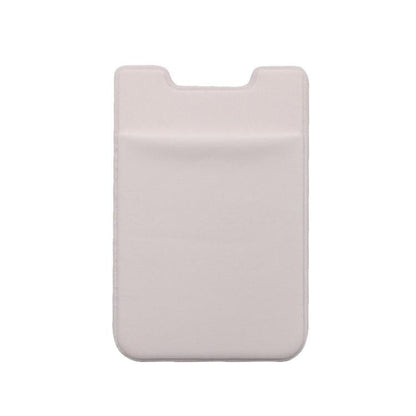 Lycra Phone Card Holder Stretch Back Sticker Wallet For Cards Bus Pass Bank Fits Most Phones - Pink