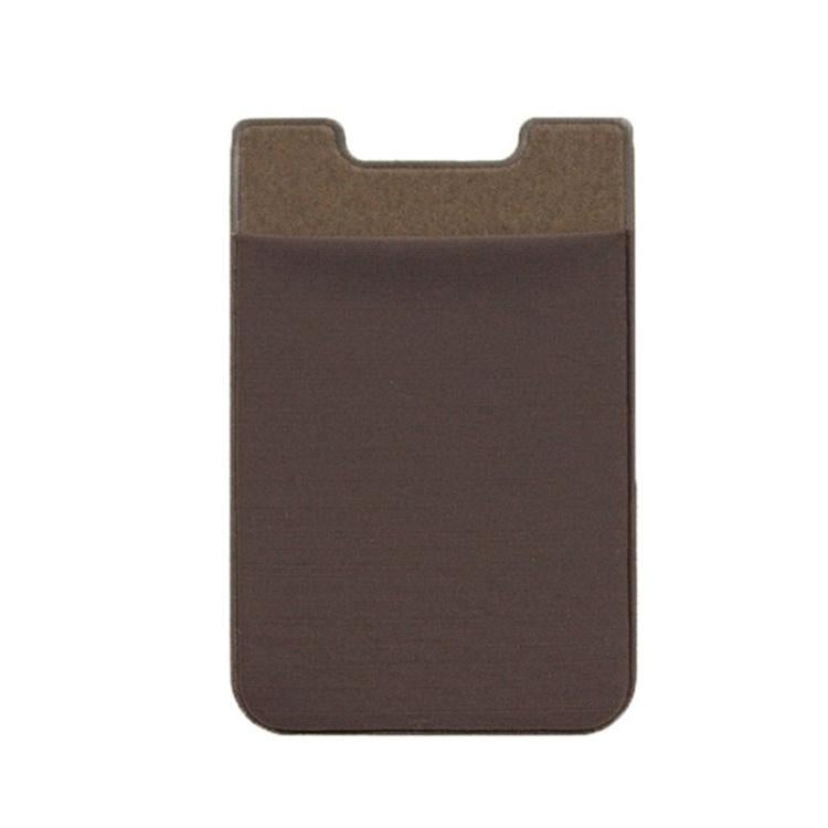 Lycra Phone Card Holder Stretch Back Sticker Wallet For Cards Bus Pass Bank Fits Most Phones - Pink