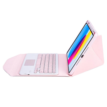 Bluetooth Keyboard Leather Tablet Case With Pen Slot And Touchpad - Green