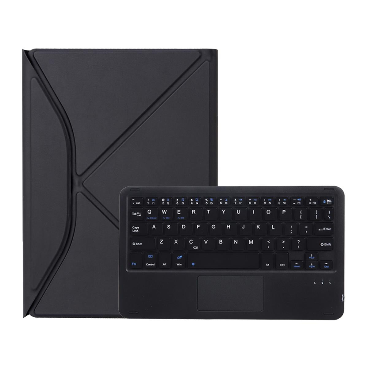 Bluetooth Keyboard Leather Tablet Case With Pen Slot And Touchpad - Green