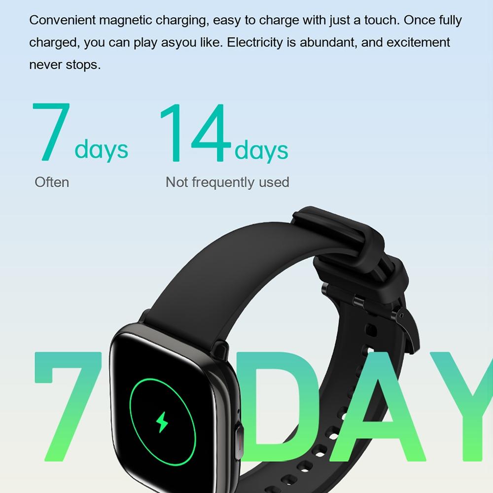 Waterproof Smart Watch With Blood Oxygen Monitoring - Ip68 - Green