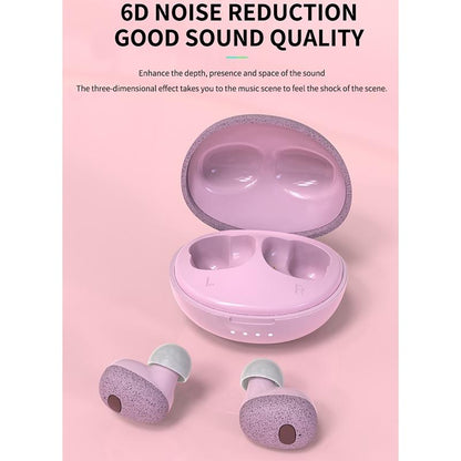 Wireless Bluetooth Earphones with 5d Sound and Magnetic Charging Box - Cherry Blossom Pink