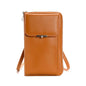 Women Crossbody Cell Phone Wallet Storage Bag - Brown