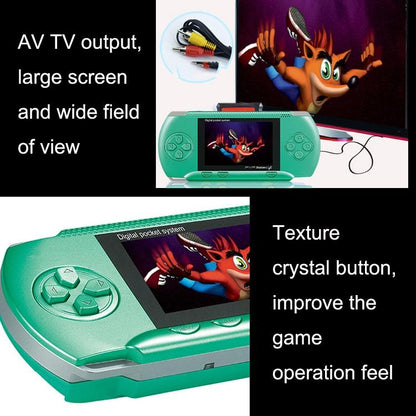 2.4 Mini Colour Screen Gaming Console For Kids - Classic Intellectual Games - Blue