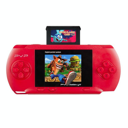 2.4 Mini Colour Screen Gaming Console For Kids - Classic Intellectual Games - Blue