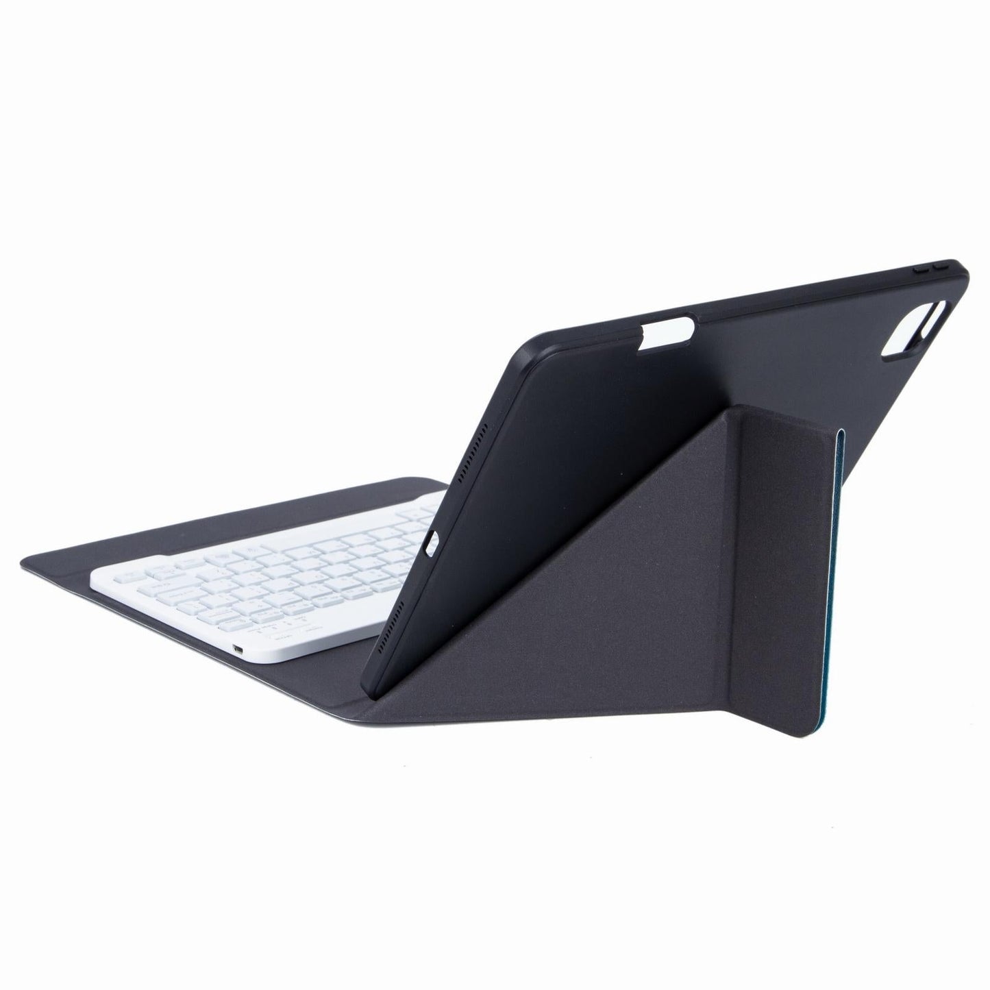 Bluetooth Keyboard Leather Case For Ipad 10.2 / 10.5 With Monochrome Backlight & Three-Fold Holder - Purple