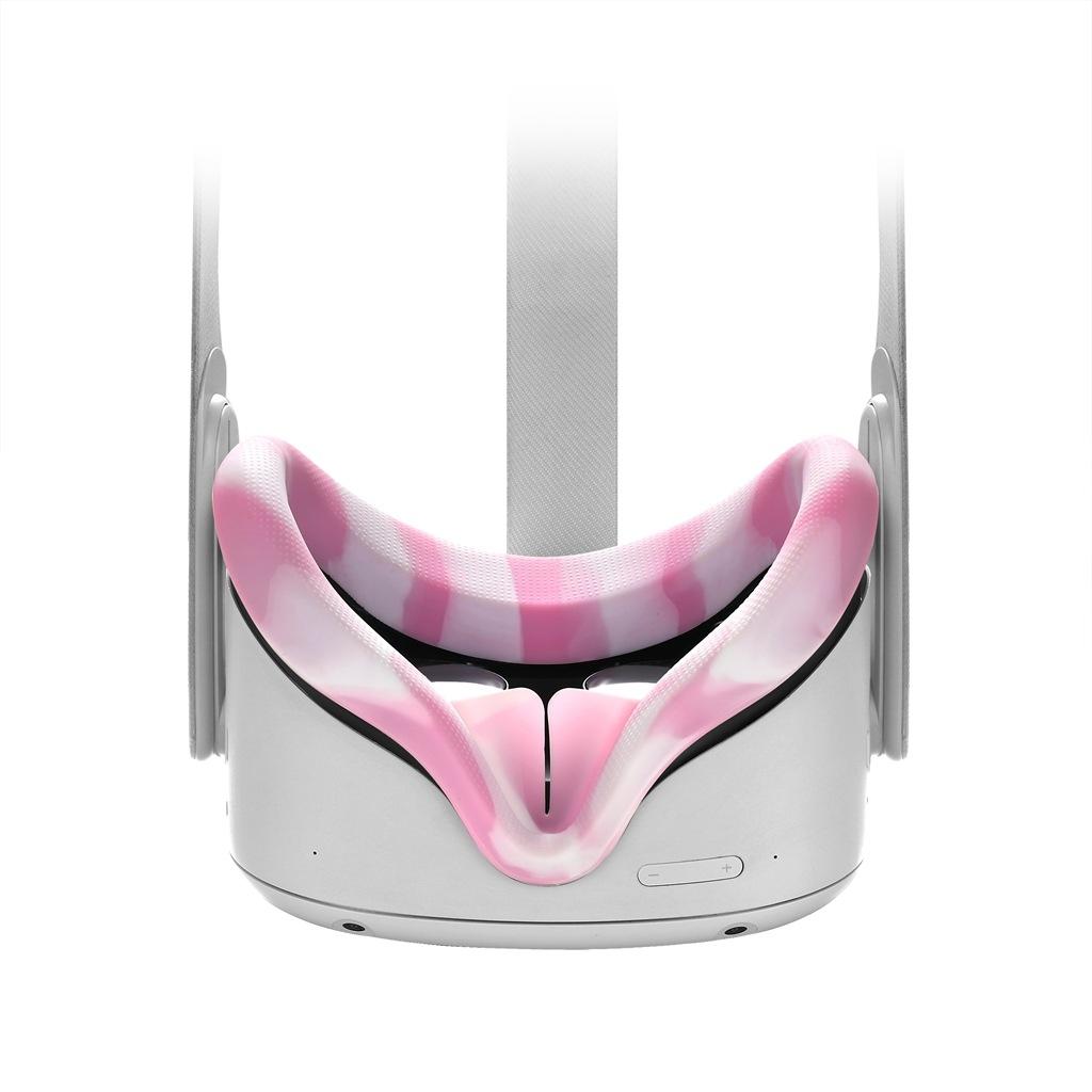 Silicone Vr Eye Cover For Oculus Quest 2 - Anti-Sweat - White Yellow