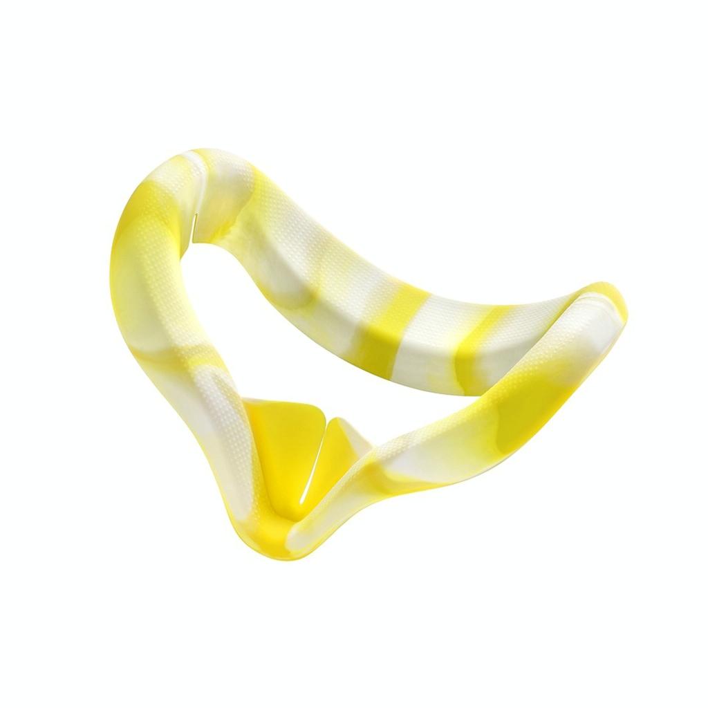 Silicone Vr Eye Cover For Oculus Quest 2 - Anti-Sweat - White Yellow