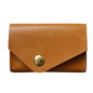 Waterproof Leather Card Holder Durable & Stylish - Brown