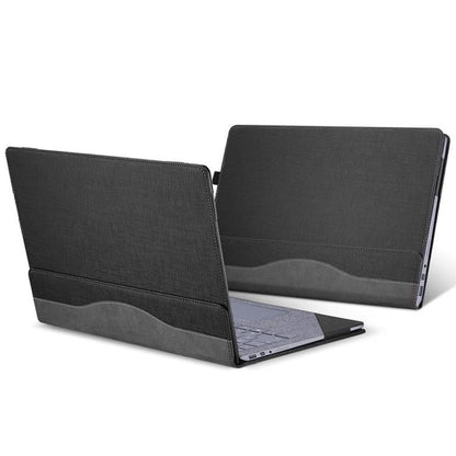 Versatile 13.5 Leather Laptop Sleeve for Microsoft Surface - Multi-functional - Business Brown