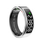 Smart Ring Heart Rate Blood Oxygen Sleep Sports Size 8 - Silver