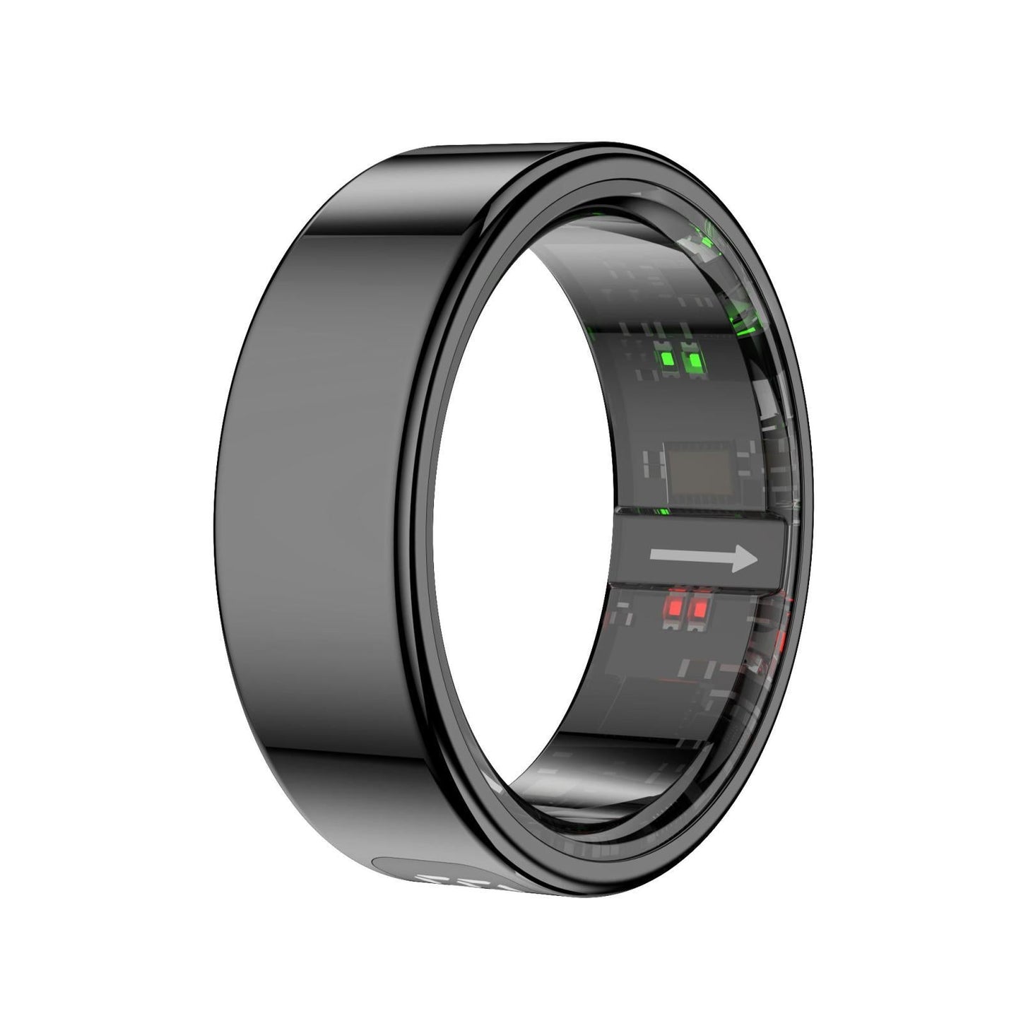 Smart Ring Heart Rate Blood Oxygen Sleep Sports Size 8 - Silver