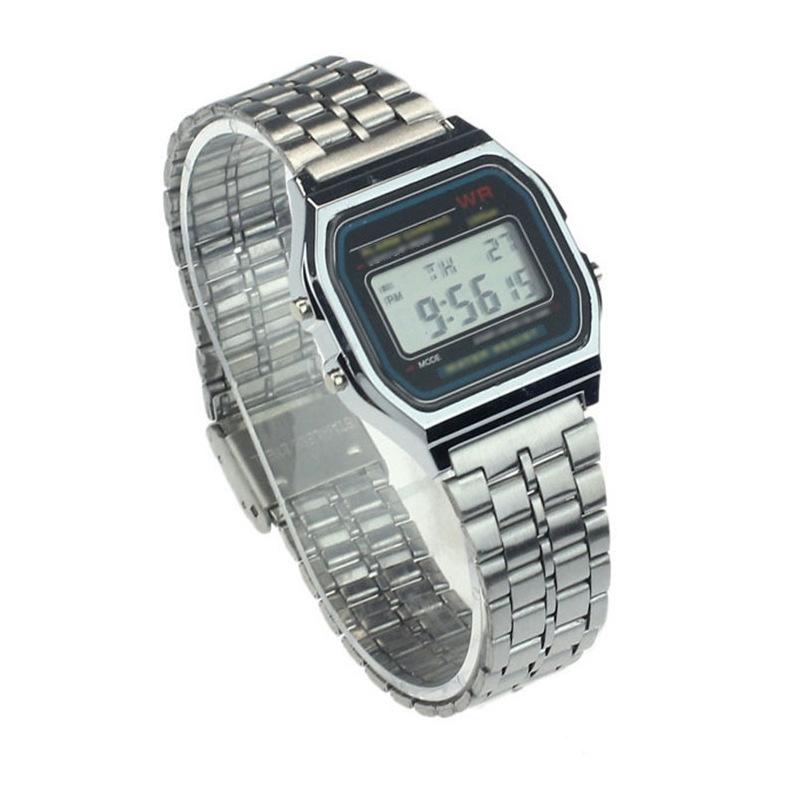 Waterproof Led Digital Quartz Wristwatch - Unisex - Rose Gold
