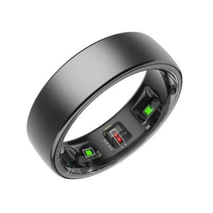 Smart Ring Heart Rate Blood Oxygen Sleep Sports Size 11 - Silver