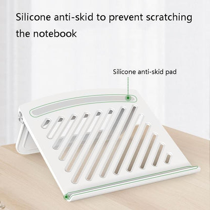 Foldable Laptop Cooling Stand - Height Adjustable - Pink