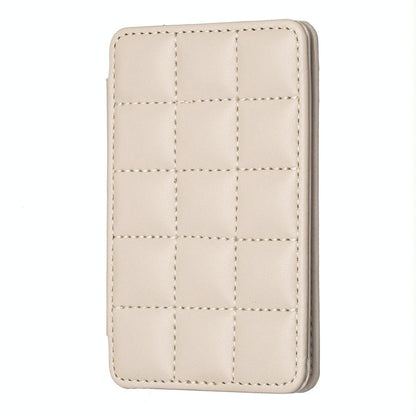 Grid Pattern Card Bag Sticker For Mobile Phones - Black