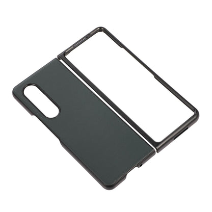 For Samsung Galaxy Z Fold4 5G Sheep Texture Leather Phone Case - Green