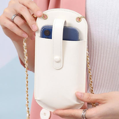 Compact Cell Phone Crossbody Bag - Purple