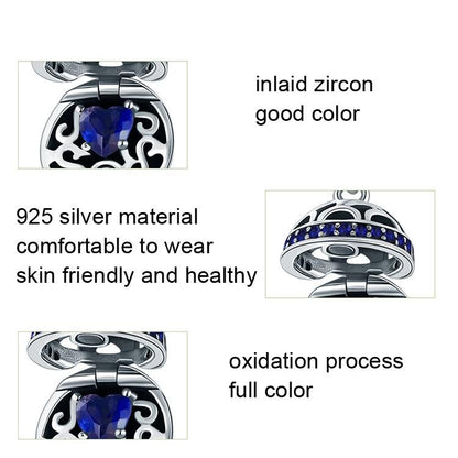 925 Sterling Silver Zircon Pendant With Parts - Scc689-G