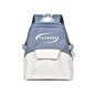 Large Splash Proof Backpack For Outings & School - Gray Blue