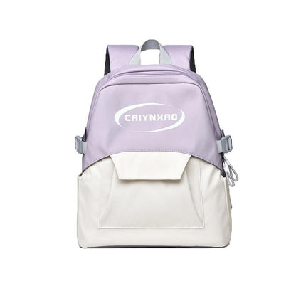 Large Splash Proof Backpack For Outings & School - Gray Blue