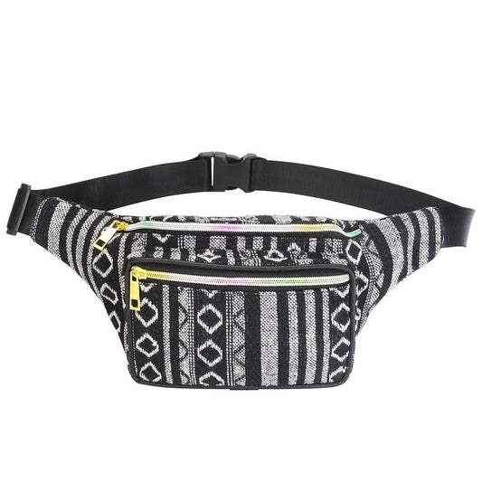 Boho Ethnic Style Waist Bag 34 X 15Cm - Style-C