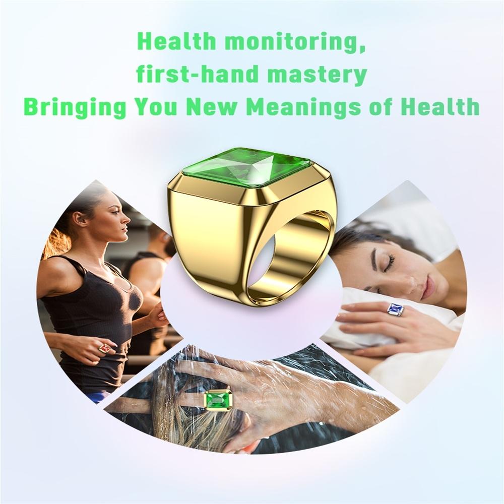 Smart Ring With Heart Rate Blood Oxygen Sleep And Remote Photography Support - Red