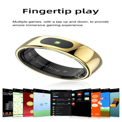 7 Smart Ring Heart Rate Blood Oxygen Sleep Sports - Silver