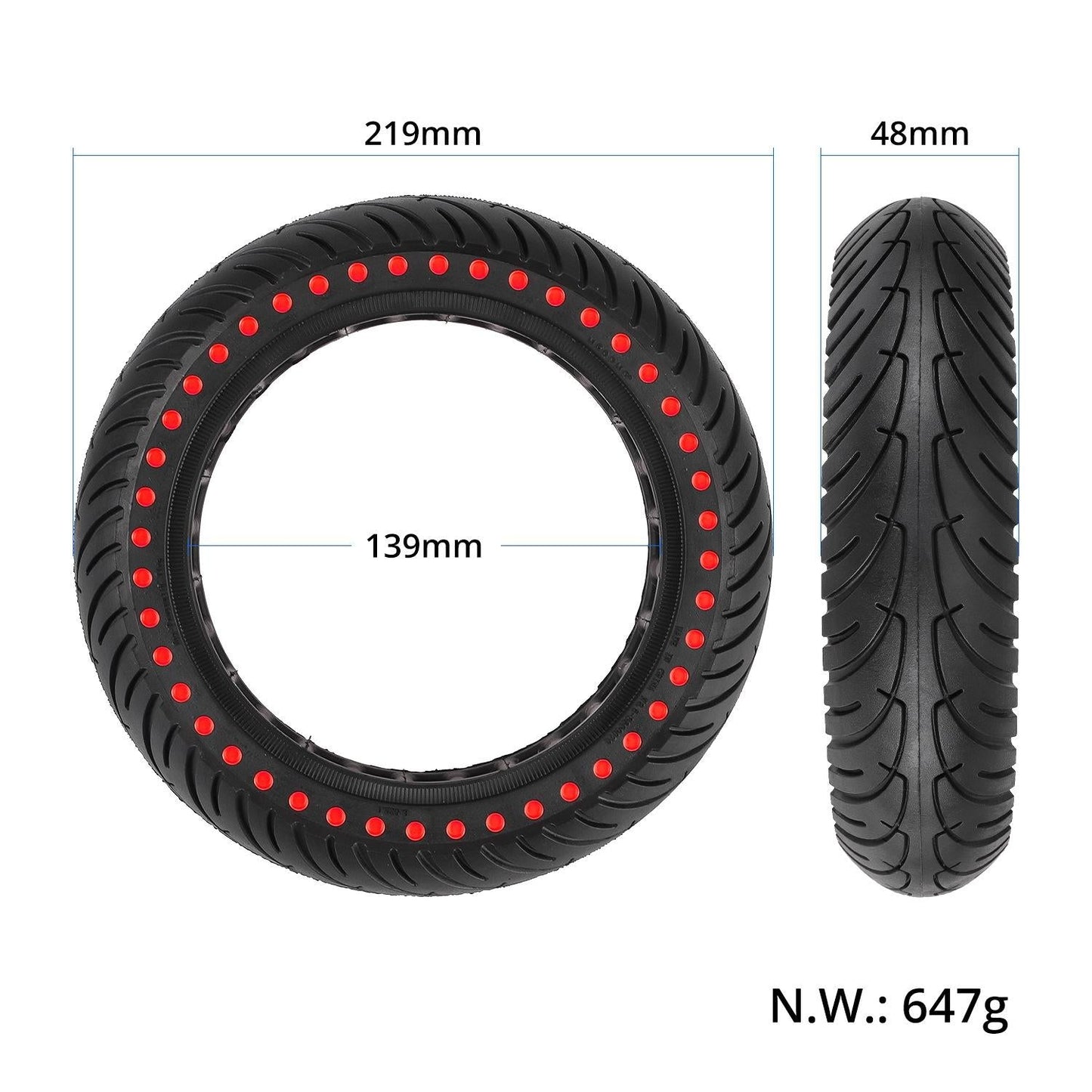 Blue 8.5 Honeycomb Tire for Xiaomi M365 / M365 Pro / 1s - Yellow