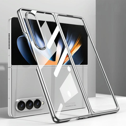 Electroplated Full Coverage Case for Samsung Galaxy z Fold 4 - Silver