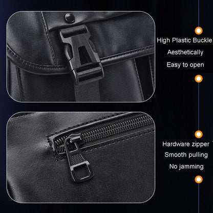 Large Capacity Business Messenger Bag For Men - Brown