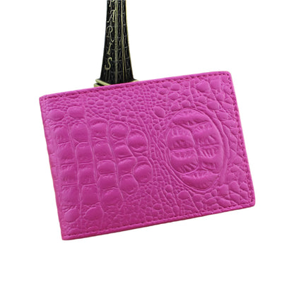 Universal Crocodile Pattern Driver License Cover With Card Slot - White