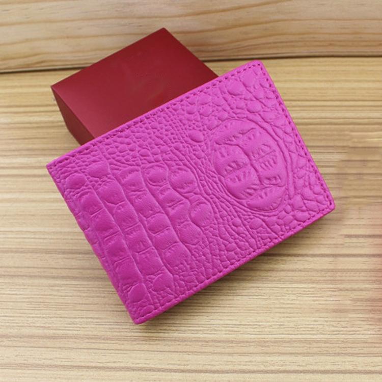 Universal Crocodile Pattern Driver License Cover With Card Slot - White