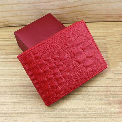 Universal Crocodile Pattern Driver License Cover With Card Slot - White