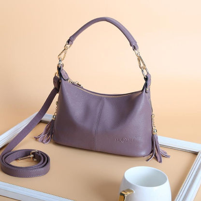 Stylish Middle Aged Women Shoulder Bag - Black