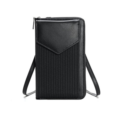 Versatile Women Cell Phone Crossbody Wallet - Green