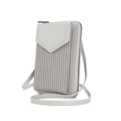 Versatile Women Cell Phone Crossbody Wallet - Green