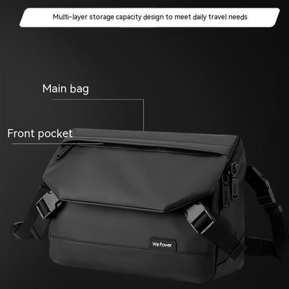 Simple Men Casual Holding Messenger Bags - Navy