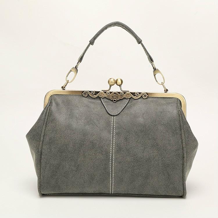 Retro Shoulder Bag For Women Messenger Style - Rose Red