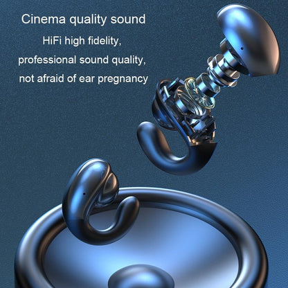 Wireless Bone Conduction Earphones with Noise Reduction - White