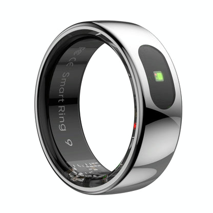 Smart Ring Heart Rate Blood Oxygen Sleep Sports Size 8 - Silver
