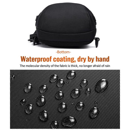 Anti Theft Men Waterproof Crossbody Bag With USB Port - Dark Grey