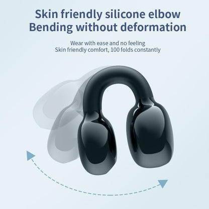 Wireless Bone Conduction Earphone - Single Ear Clamp Design - Pink