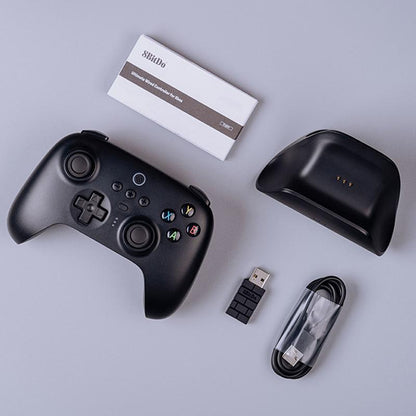Wireless Gaming Controller + Charging Dock for Pc / Windows 10 / 11 / Steam Deck - 2.4g - Pink