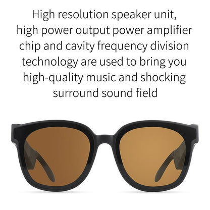 Smart Audio Sunglasses with Bluetooth Earphone - A13 - Dark Green