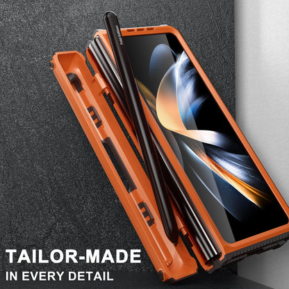 Foldable Shockproof Phone Case for Samsung Galaxy z Fold 4 / 5g - Orange