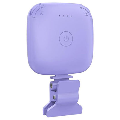 Portable Mini Clip-On Led Fill Light For Video Conferencing And Live Streaming - Purple