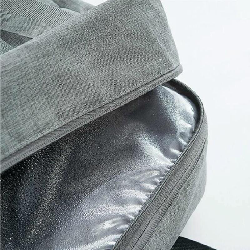 Travel-Ready Waterproof Beach Bag With Double Layer Design - Gray
