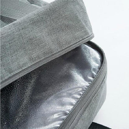 Travel-Ready Waterproof Beach Bag With Double Layer Design - Gray